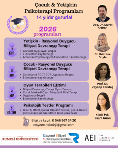 Terapi Eğitimleri 1 yetiskin rddt bdt 12 kur